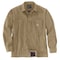 Carhartt Rugged Flex Relaxed Fit Canvas Fleece-Lined Snap-Front Shirt Jac, Dark Khaki, 2XL, REG 105532-DKH2XLREG - alternate 1